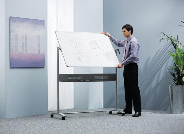 Whiteboard Nobo Kantelbord Classic 90x120cm gelakt staal