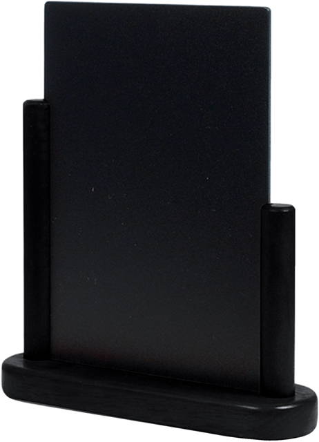 Ardoise de table Securit 230x200x60mm bois noir