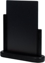 Ardoise de table Securit 230x200x60mm bois noir
