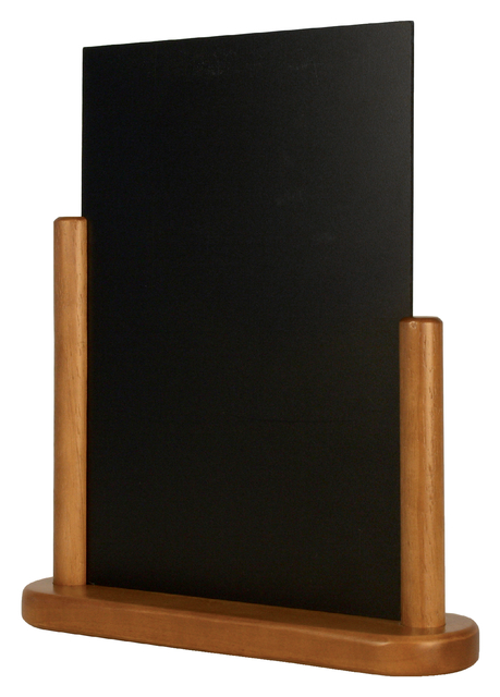 Krijtbord Securit 323x270x71mm teak hout