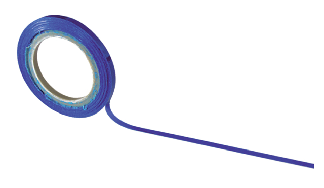 Ruban de matrice autocollant 3mmx10m bleu
