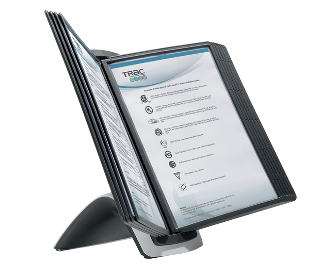 Pupitre de table Durable 5855 Sherpa Style 10 pochettes noir