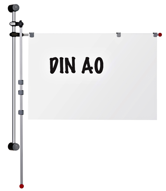 Support mural Hebel avec 2 bras pivotants 1,32m gris