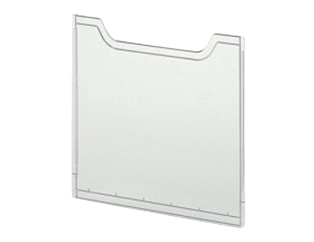 Plaque de recouvrement Exacompta porte-brochures A4 portrait transparent