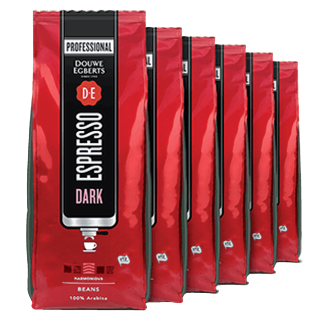 Koffie Douwe Egberts espresso bonen dark roast 1kg