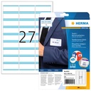 Naambadge etiket HERMA 4513 63.5x29.6mm wit/blauw 540 stuks