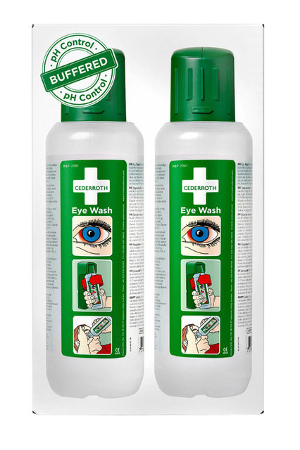 Douche oculaire Cederroth 500ml 2 pièces