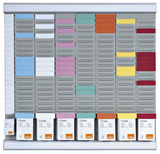Planning hedomadaire Nobo à fiches T n°2 avec 24 fentes
