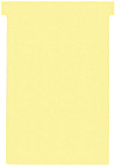 Fiche-T planning Nobo n°4 112mm jaune 100 pièces