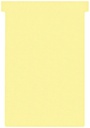 Fiche-T planning Nobo n°4 112mm jaune 100 pièces