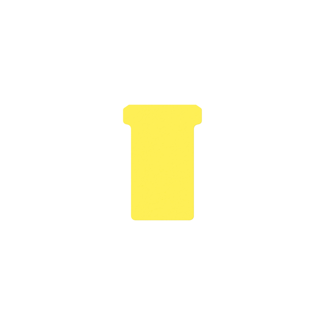 Fiche-T pour planning Djois Format 2 48mm jaune 100 pièces