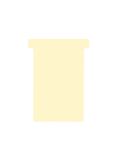 Fiche-T pour planning Djois Format 3 77mm beige 100 pièces