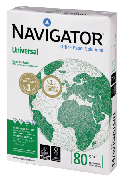 Kopieerpapier Navigator Universal A4 80gr wit 500 vel