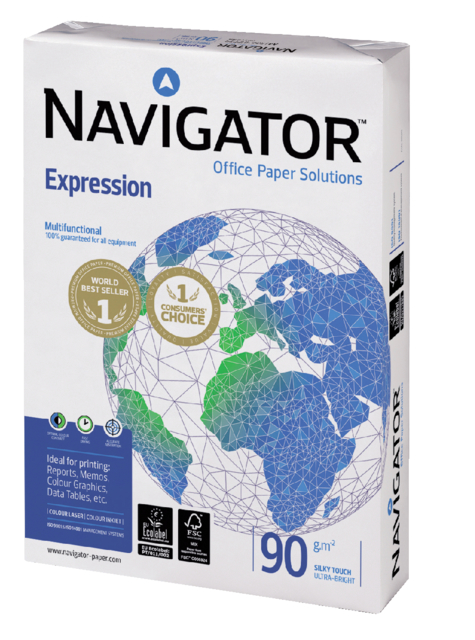 Kopieerpapier Navigator Expression A3 90gr wit 500 vel