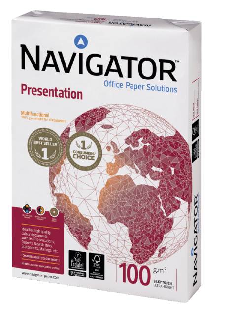 Kopieerpapier Navigator Presentation A4 100gr wit 500 vel