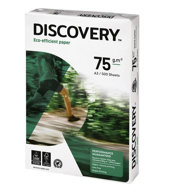 Papier copieur Discovery A3 75g blanc 500 feuilles