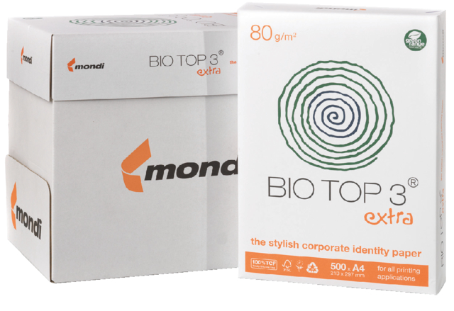 Papier copieur Bio Top 3 A4 80g naturel 500 feuilles