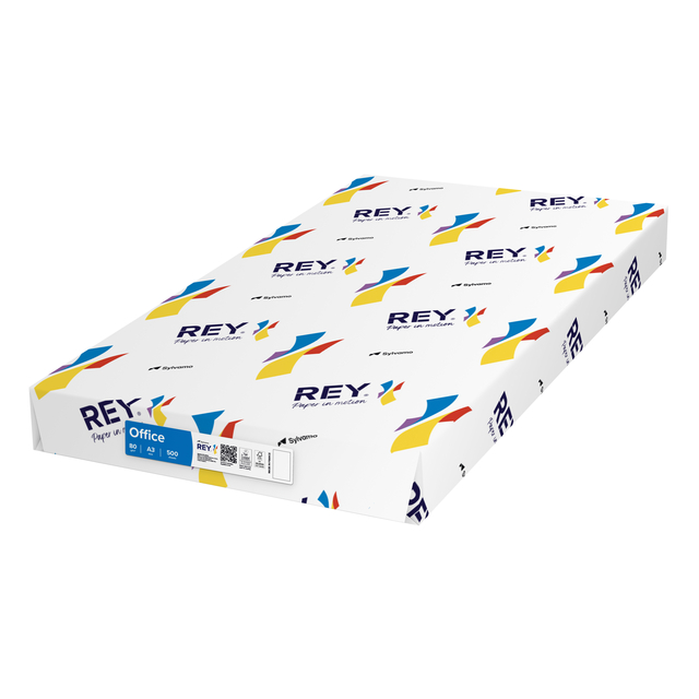 Papier copieur Rey Office A3 80g blanc 500 feuilles