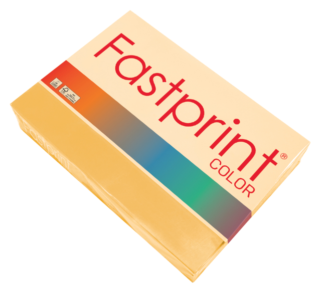 Kopieerpapier Fastprint A4 80gr goudgeel 500 vel