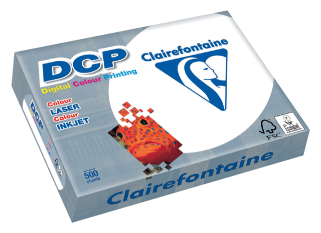 Laserpapier Clairefontaine DCP A4 80gr wit 500 vel