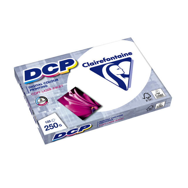 Papier laser Clairefontaine DCP A4 250g blanc 125 feuilles