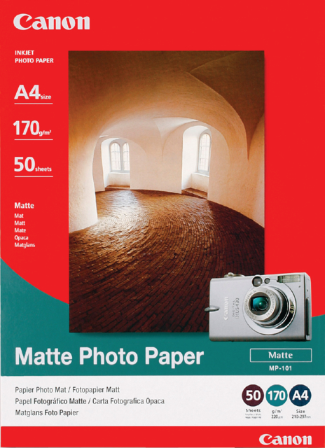 Inkjetpapier Canon MP-101 A4 170gr mat 50 vel