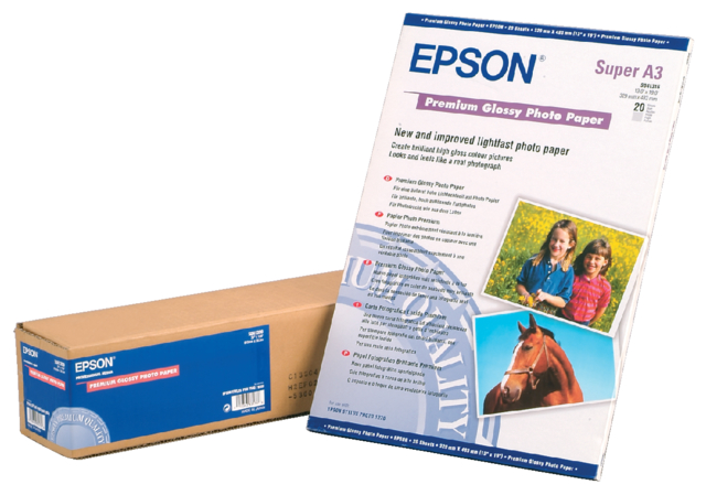 Inkjetpapier Epson S041315 A3 Premium glans 20 vel