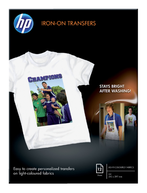 T-shirt transfer HP C6050A A4 170gr 12vel