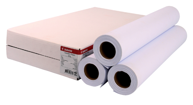 Papier jet d’encre Canon 610mmx50m 80g standard 3 rouleaux