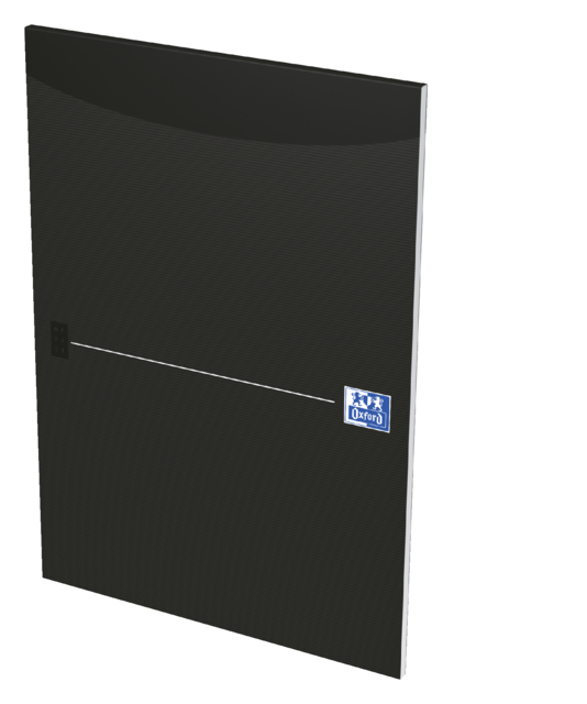 Bloc-notes Oxford Office Smart A4 ligné 50 feuilles 80g noir