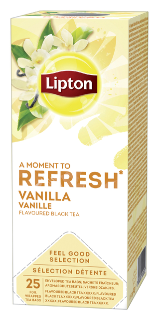 Thé Lipton Refresh Vanille 25x 1,5g