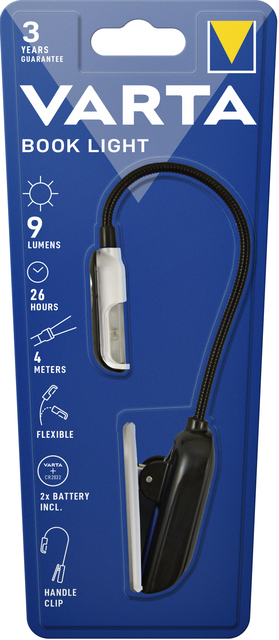 Lampe de poche Varta LED Book Light avec 2 piles CR2032