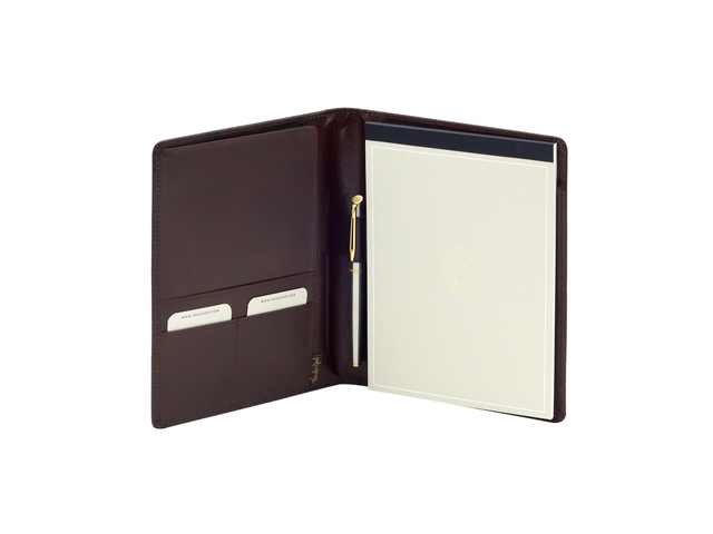 Conférencier Van der Spek 353 A5 cuir buffle marron