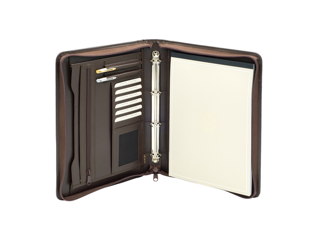 Conférencier Van der Spek 2041 A4 mécanisme anneaux marron