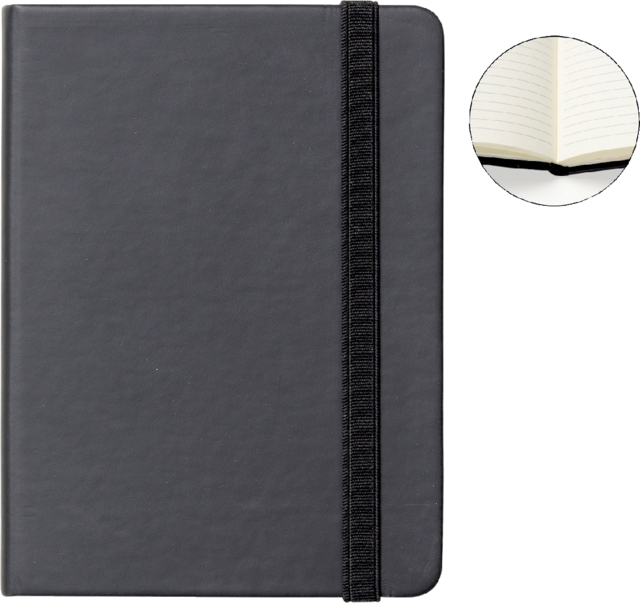 Carnet de notes Quantore A6 ligné 192 pages 80g noir