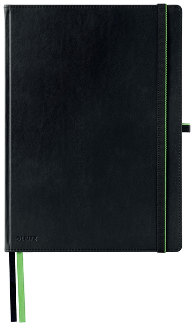Cahier Leitz Complete A4 ligné 160 pages 100g noir