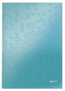 Notitieboek Leitz WOW A4 160 pagina's 90gr lijn ijsblauw