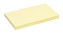 Bloc-mémos Quantore 76x127mm jaune 100 feuilles