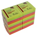 Bloc-mémos Quantore 76x76mm 4 couleurs fluo assorti 400 feuilles