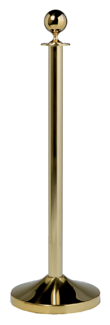 Poteau Securit 100cm avec socle doré