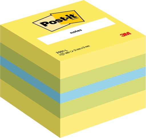 [392683] Bloc-mémos  Post-it 2051 51x51mm cube citron