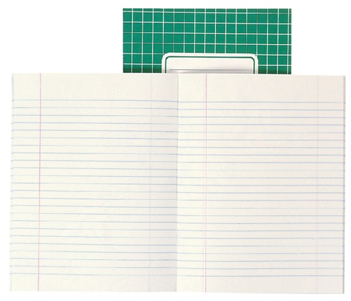 [011311] Schrift Qbasic 210x165mm ruit 10mm 80blz 70gr assorti