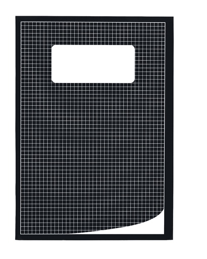 [011315] Cahier Qbasic A4 carreau 5mm 80 pages 70g assorti