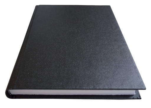 [011452] Cahier Qbasic couverture rigide A5 400 pages ligné noir