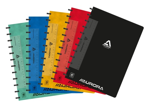 [264500] Cahier ADOC Classic A4 carreau 5x5mm 144 pages 90g assorti