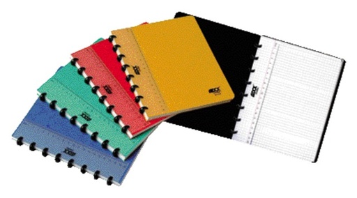 [264496] Cahier ADOC Classic A5 carreau 5x5mm 144 pages 90g assorti