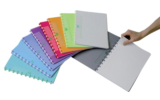 [264499] Cahier ADOC A4 carreau 5x5mm 144 pages 90g assorti