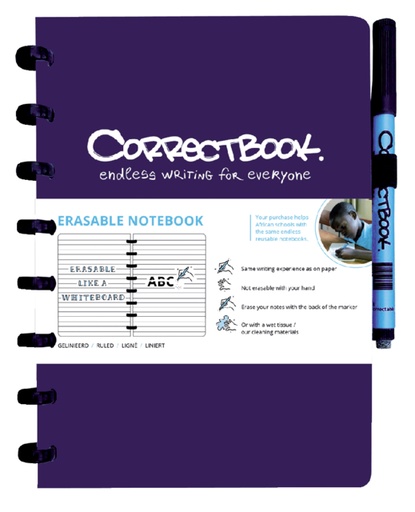 [011608] Carnet de notes Correctbook A5 ligné 40 pages Midnight Blue