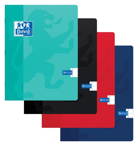 [011479] Cahier Oxford School A5 ligné 72 pages 80g assorti