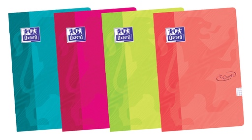 [960660] Schrift Oxford School Touch A4 ruit 10x10mm 72 pagina's 80gr assorti